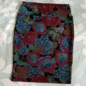 LuLaRoe Digital Floral Cassie Pencil Skirt
